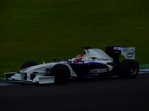 kubicabmwsauber Kubica in the KERS-equipped BMW Sauber