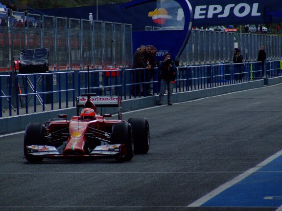 Iceman freezes over - F1 testing