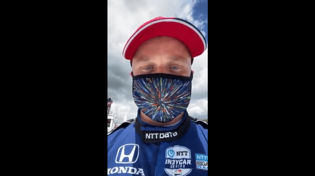 Screen grab: https://twitter.com/CGRindycar/status/1282392566617591810?s=20